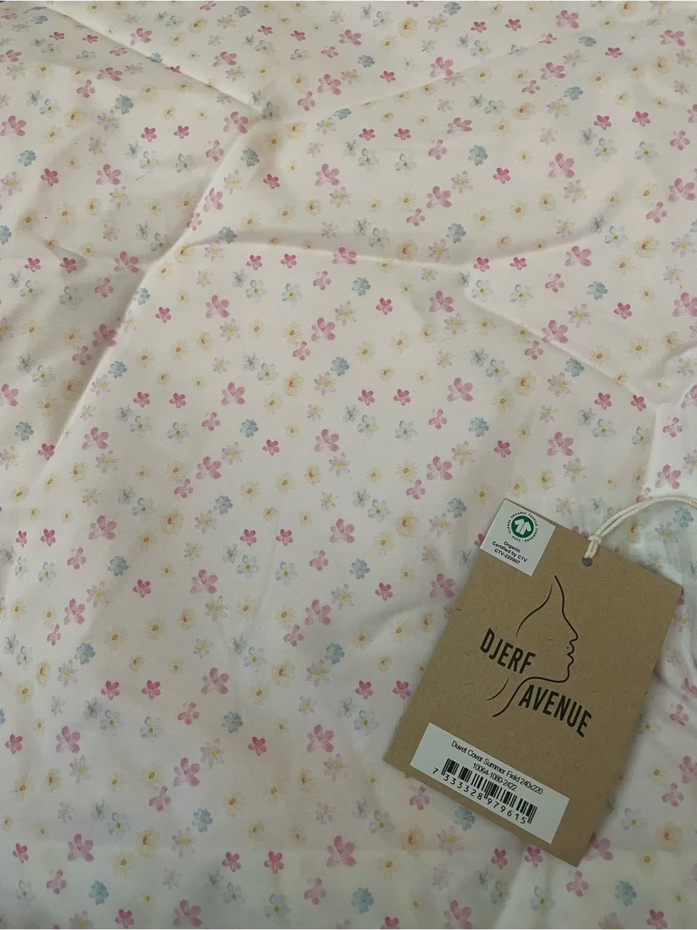 Djerf Avenue Summer Field Queen Duvet Cover and 4 Pillowcases Pink Floral